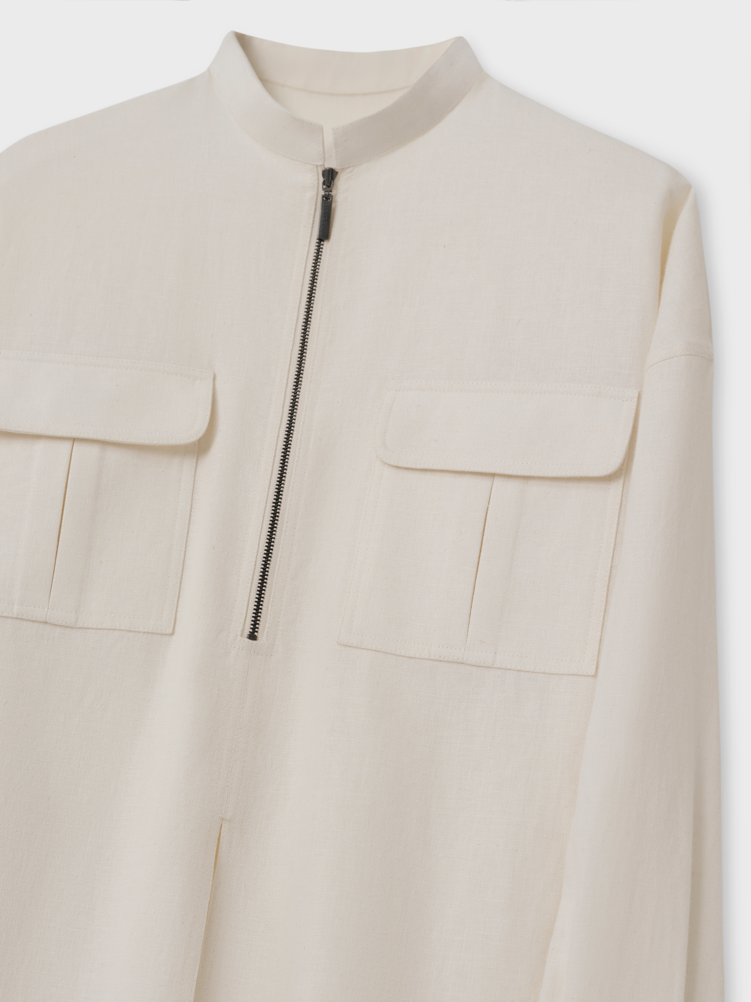 多个活动-1OVERSIZED LONG SLEEVE LINEN SHIRT