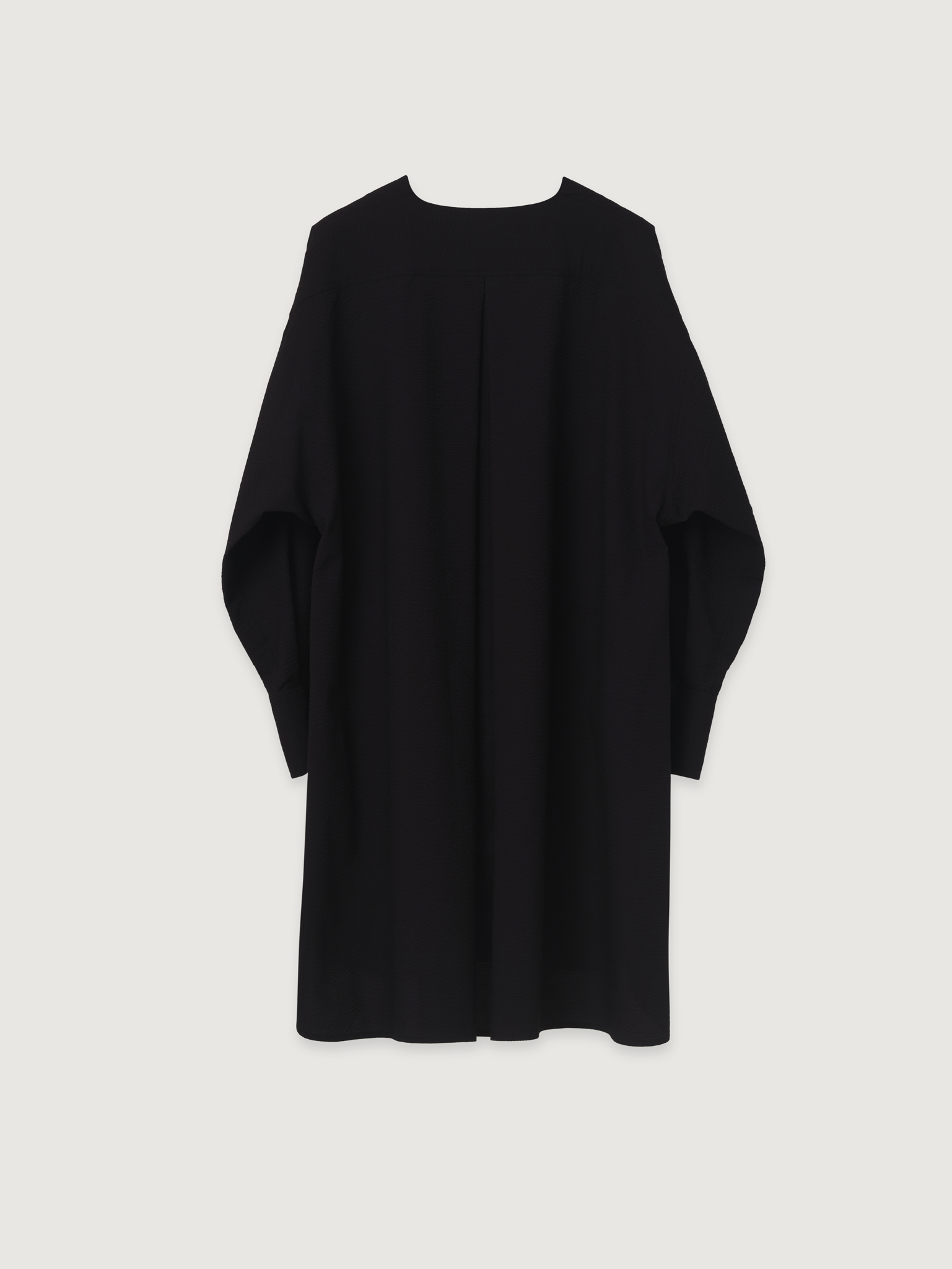 OVERSIZED BATWING SLEEVE COTTON SHIRT DRESS