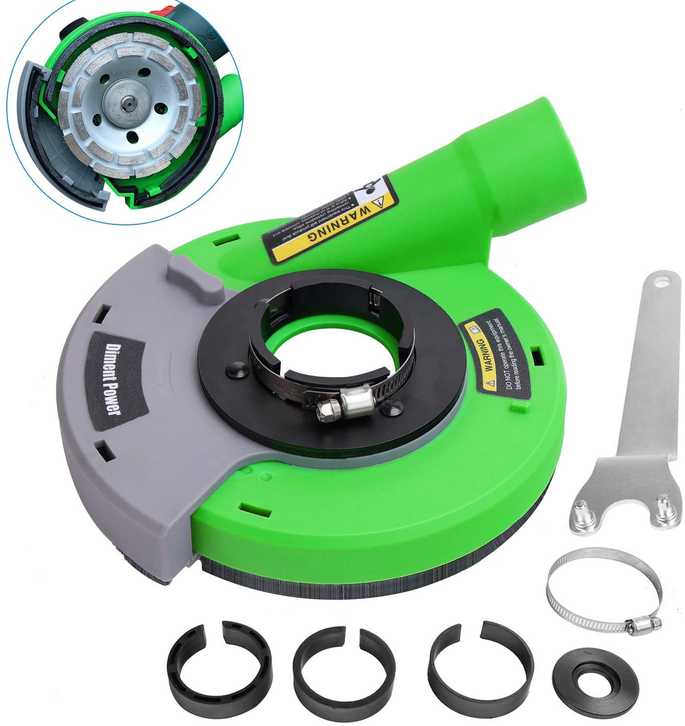 Power Tools Angle Grinders HERZO Cutting Dust Shroud Cover for Angle