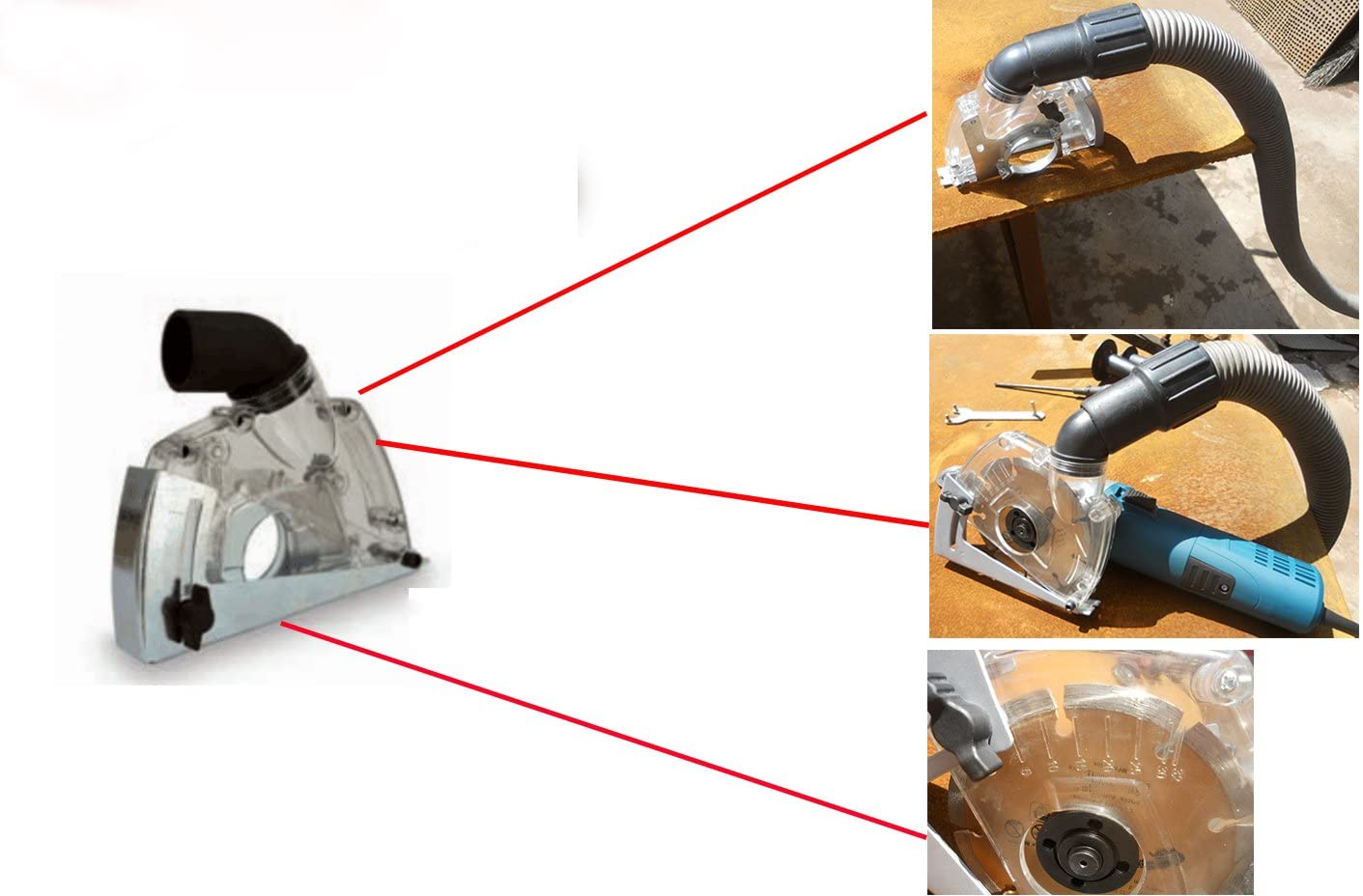 Dust Extraction Cutting Guard for 115 