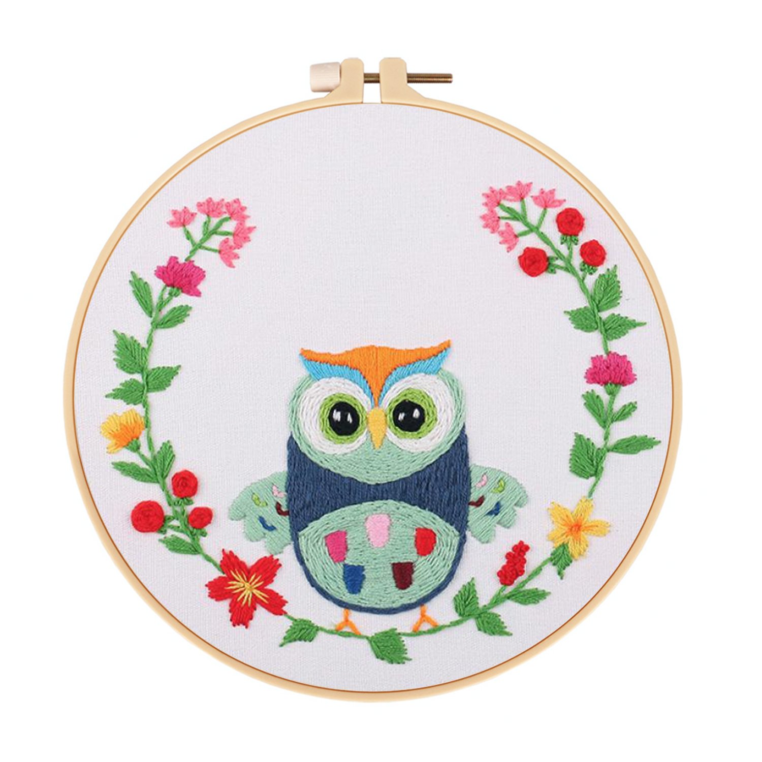DIY Handmade Embroidery Cross stitch kit for Adult Beginner - Cute Owl Pattern
