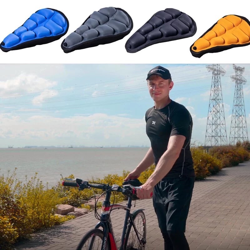 Bike Seat Cushion 3D Bicycle Seat Air Inflatable Bike Cover Soft and