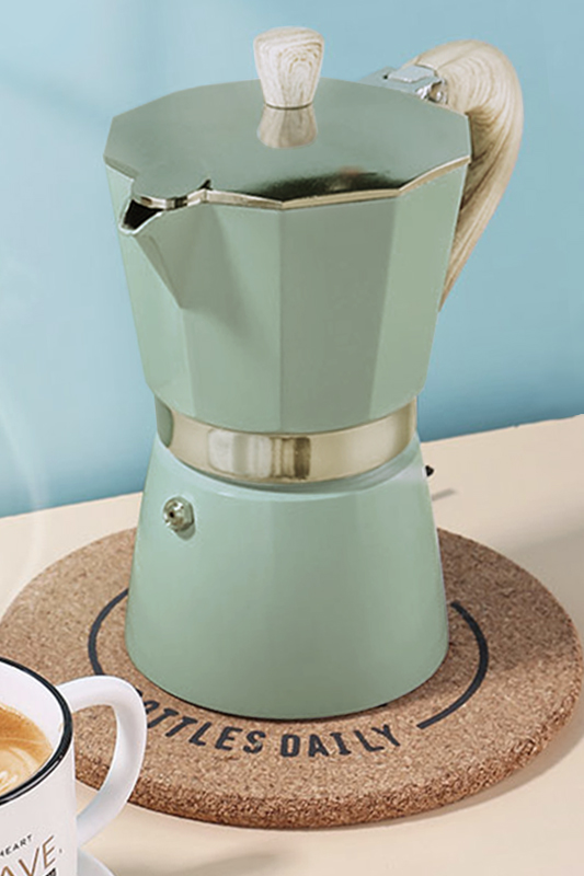 Italian Moka Pot Octagonal Aluminum 