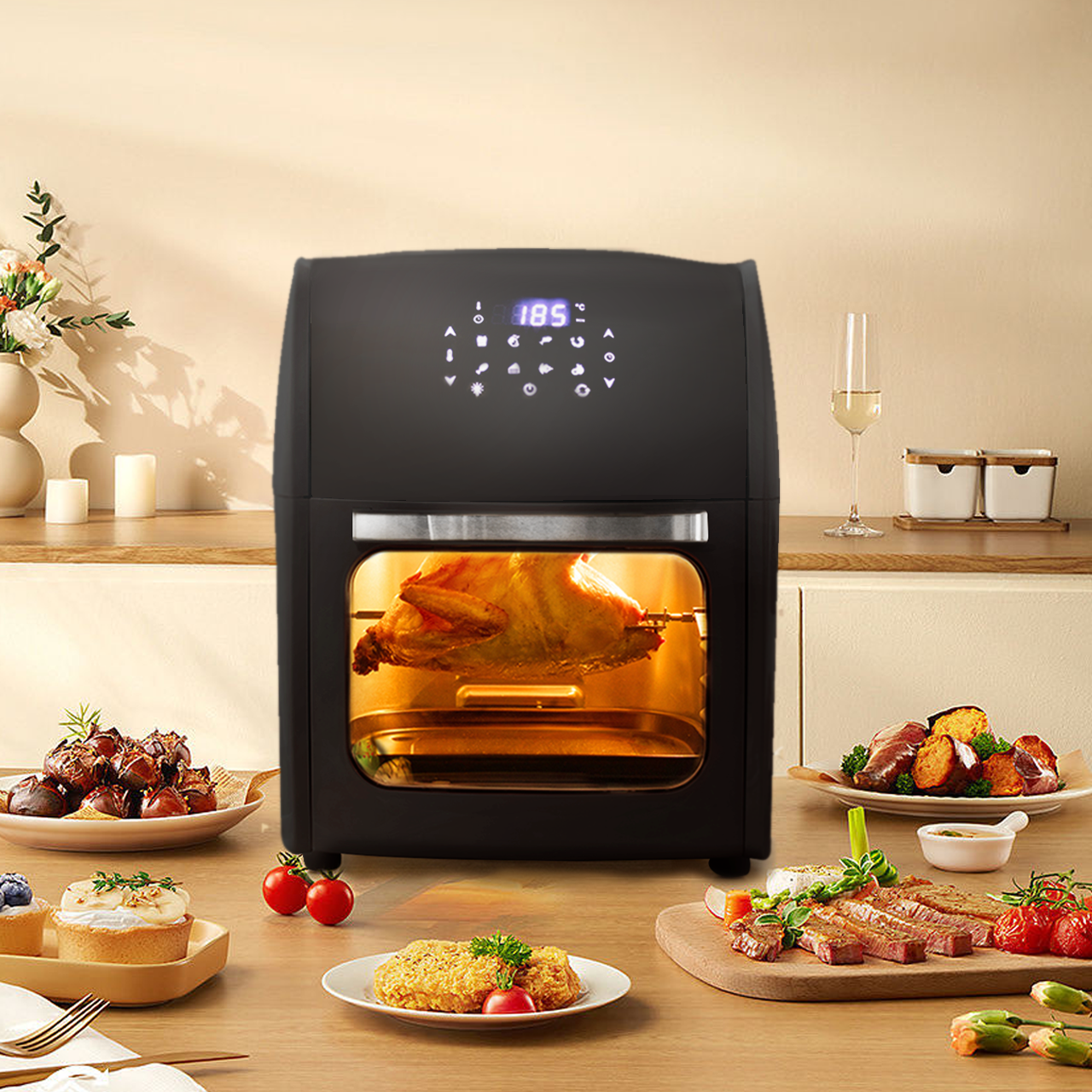 User Manual Air Fyer Oven With Digital LCD Touch Screen KQKX001