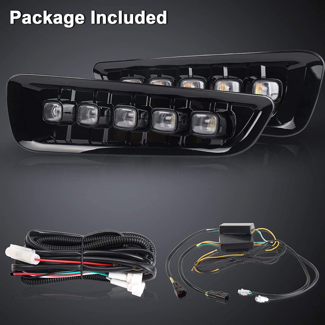 Ford Raptor Fog Lights with Switchback LED Turn Signals Daytime Running