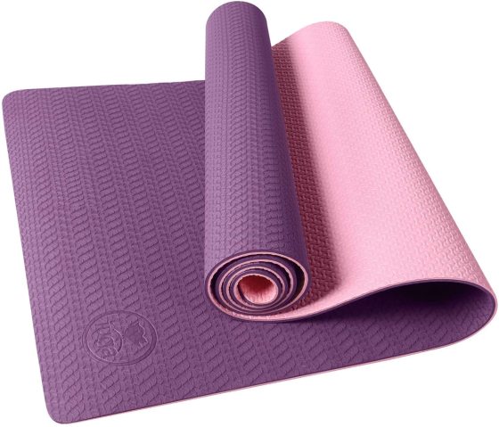 Red IUGA Dual Color Yoga Mat