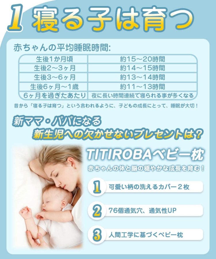 チチロバ Titiroba ベビー枕