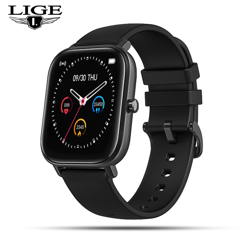 LIGE Smart Watch with Android iOS Phones +Silicone Strap