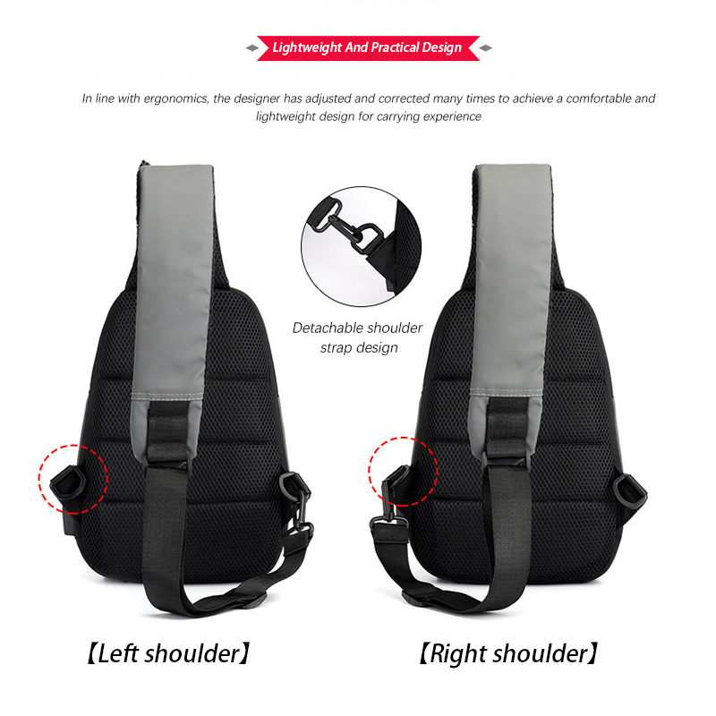 Men Antitheft Waterproof Crossbody Travel Shoulder Bag