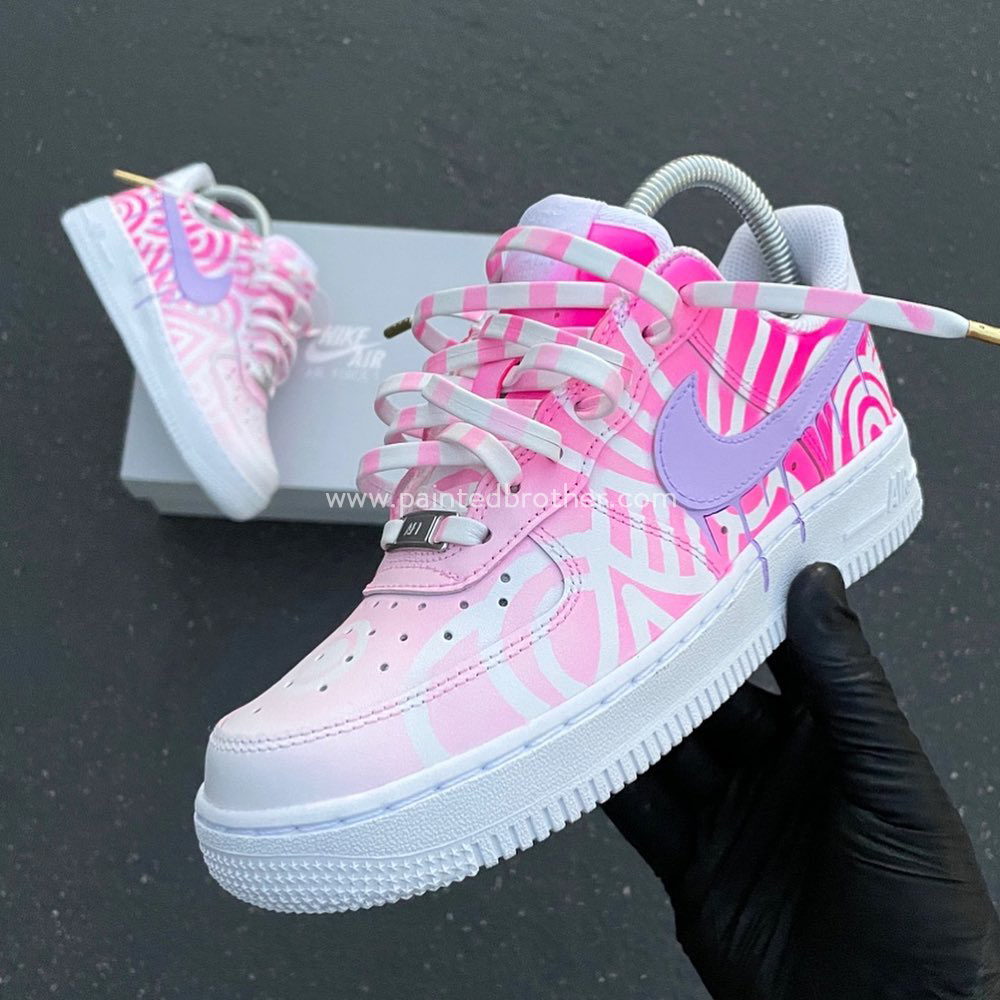 [Copy]Custom painted shoes TPink Air Force 1's