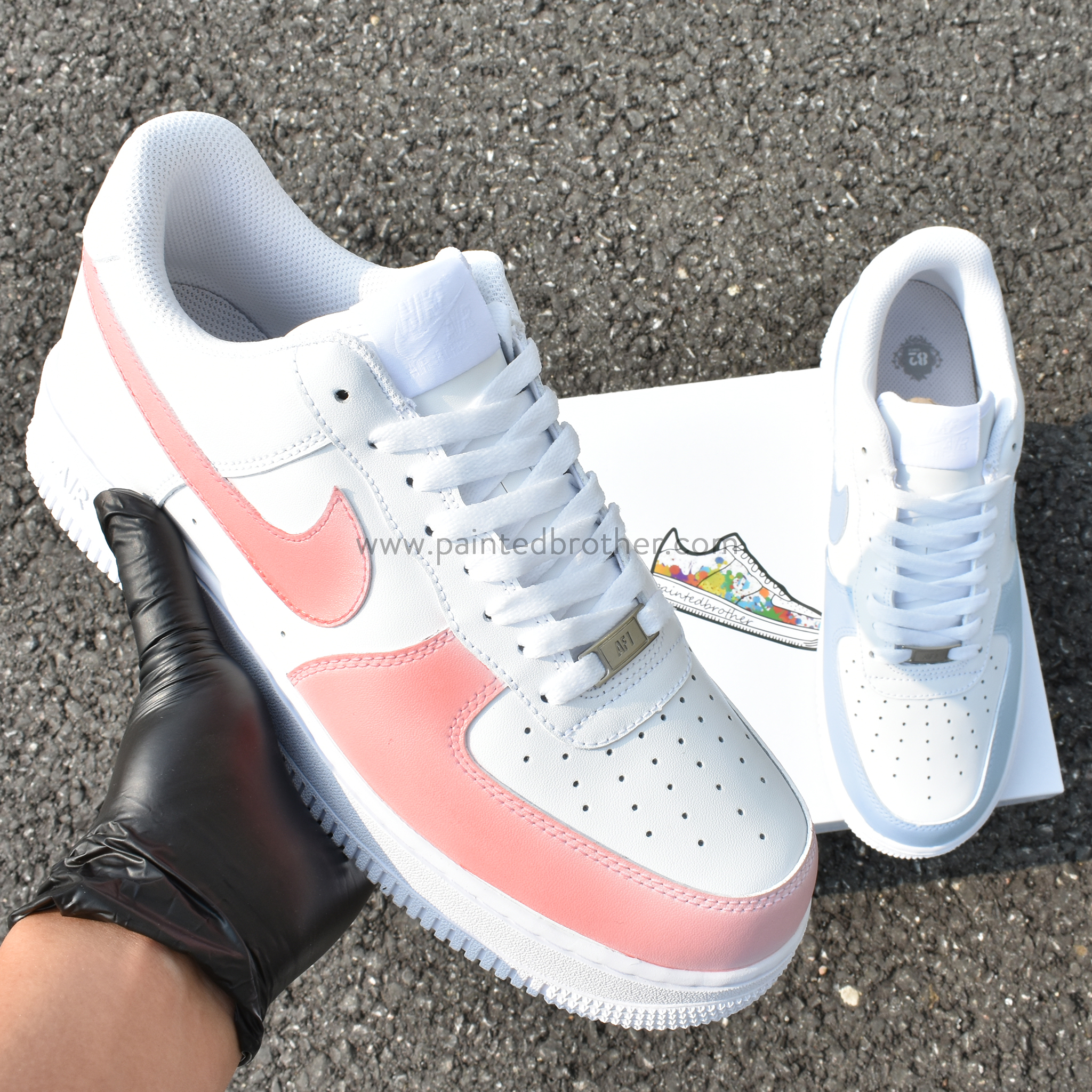 Custom Hand Painted Chameleon Nike Air Force 1 Low