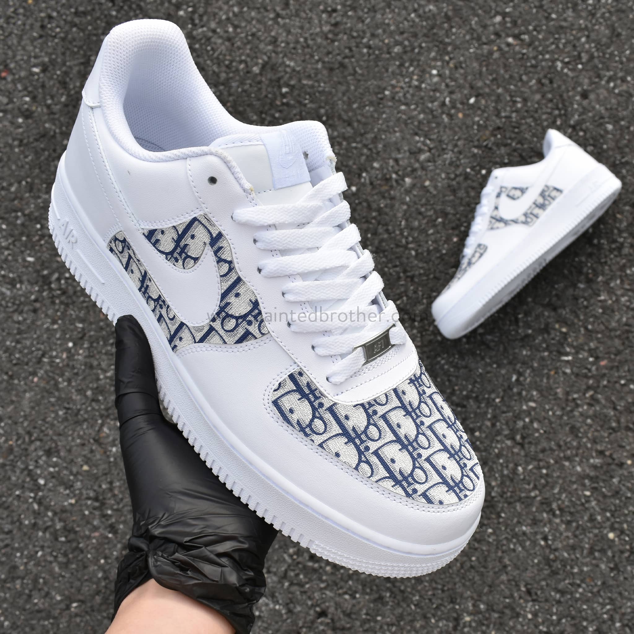 Custom Painted Shoes Dior Leather Nike Air  Force 1's