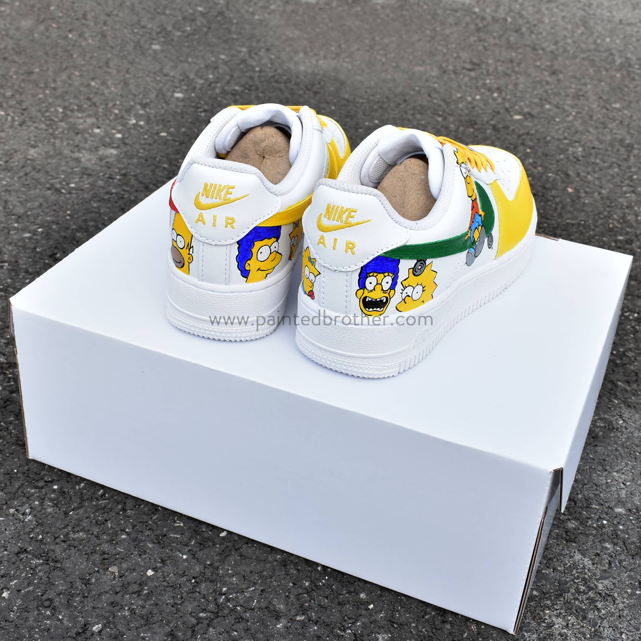 nike air force 1 custom simpsons