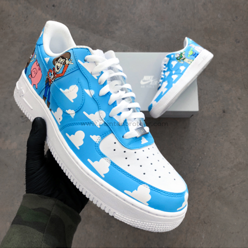 Custom painted shoes Toy Story Nike Air Force 1's