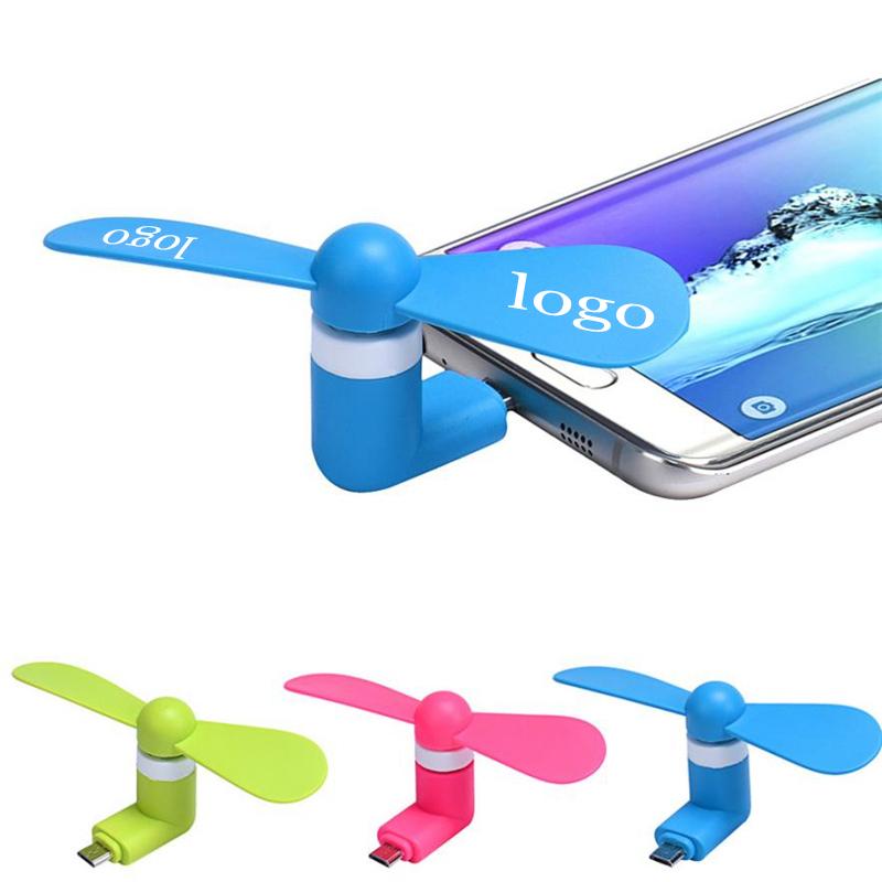 Logo Micro USB Mini Fan for Android phones