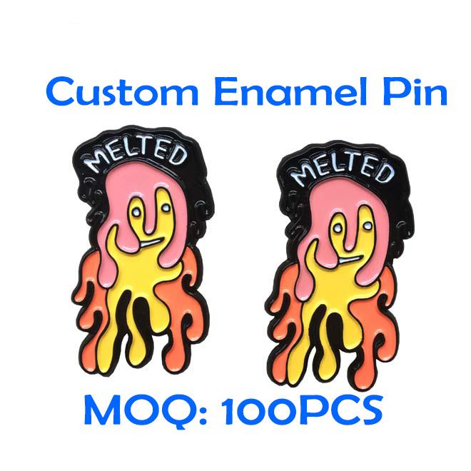 Custom Soft Enamel Lapel Pin Branded Logo Metal Badges
