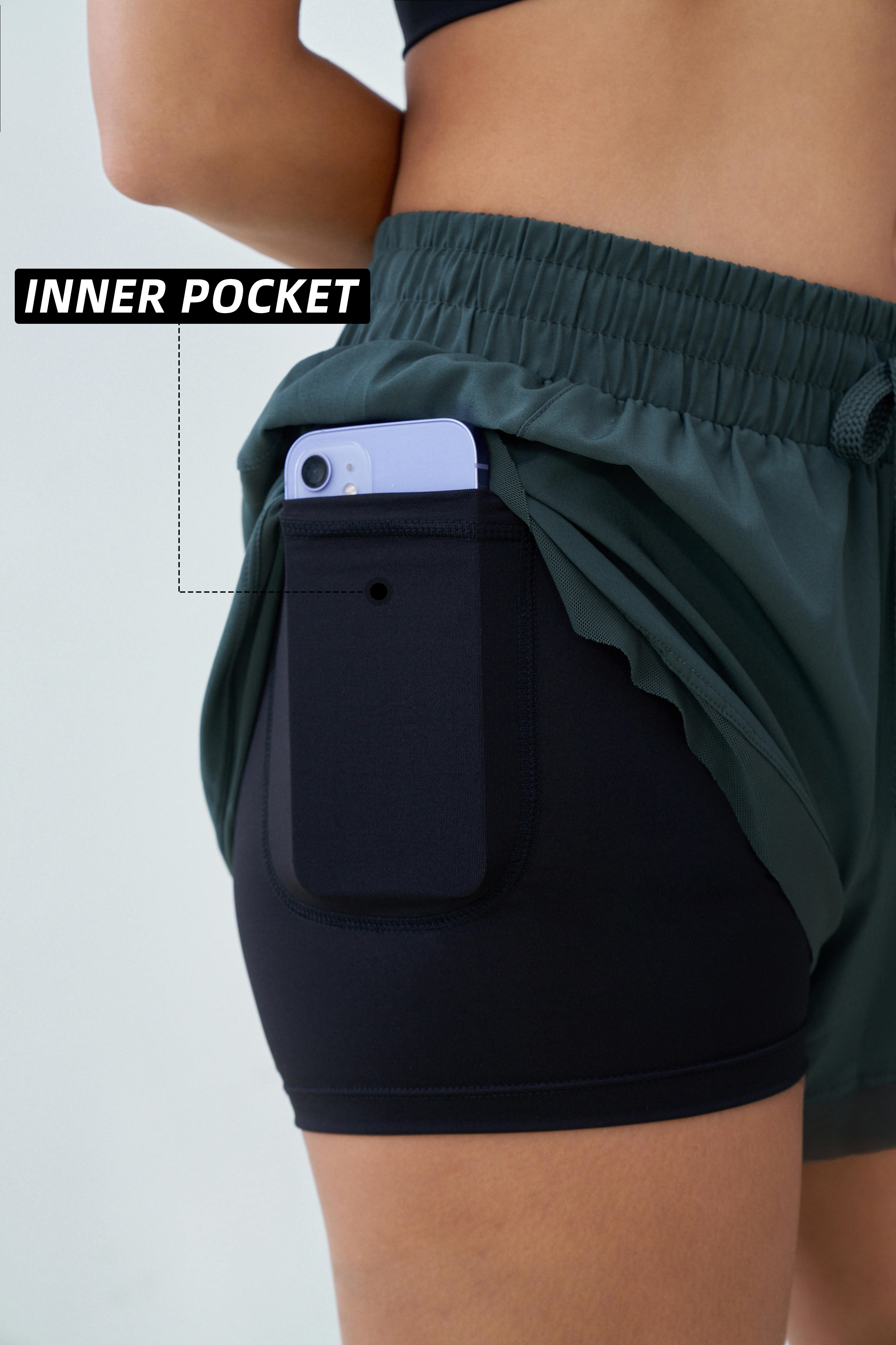 Mesh-up 2-in-1 Shorts