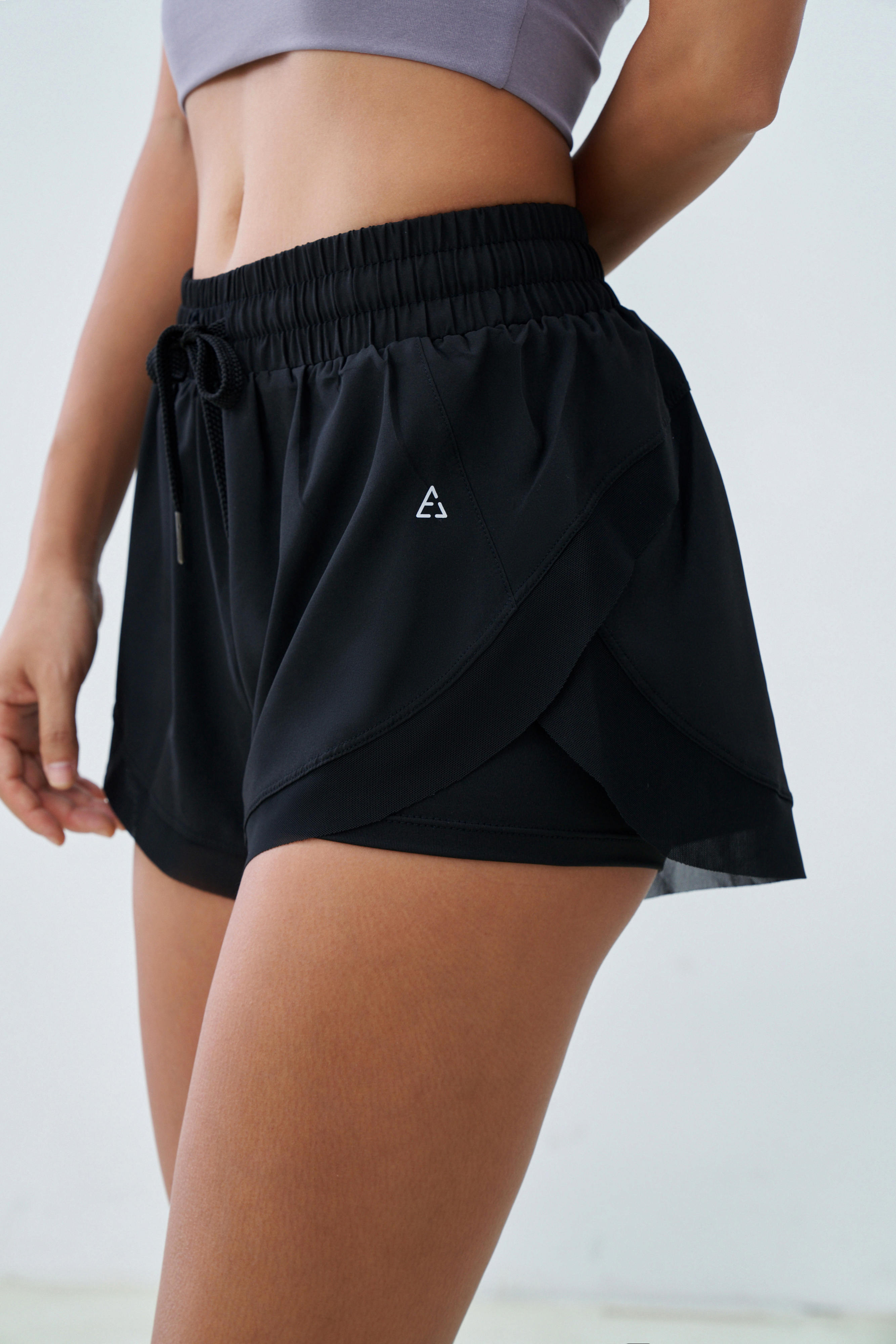 Mesh-up 2-in-1 Shorts