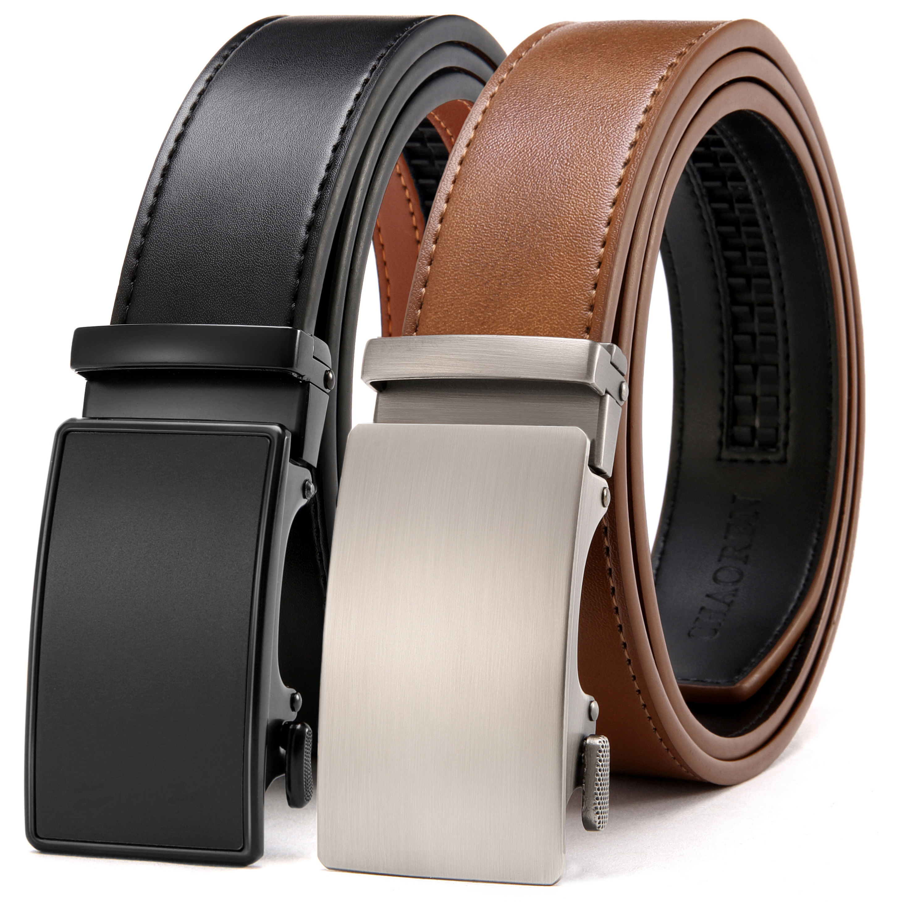 chaoren leather ratchet belt