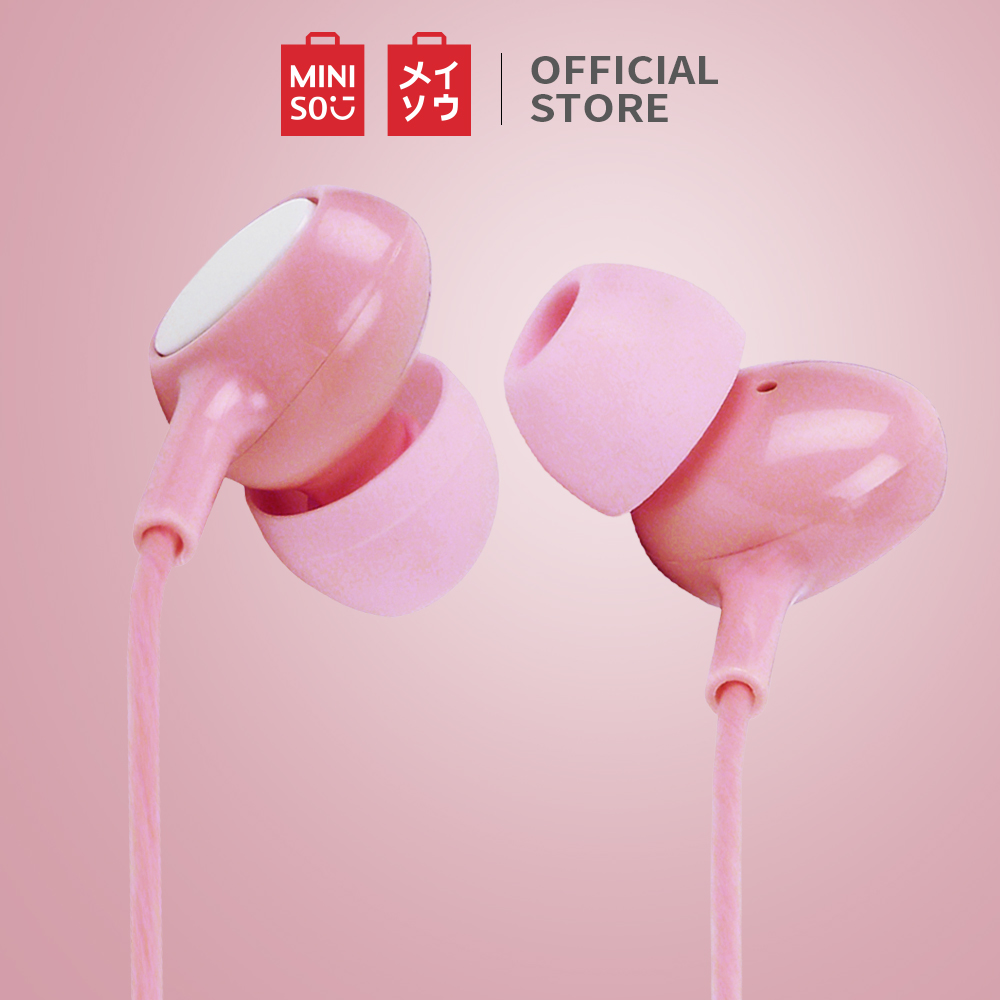 MINISO Official Earphones In-ear Pea Sport Earbuds HD Headset Multi Co -  Miniso Indonesia