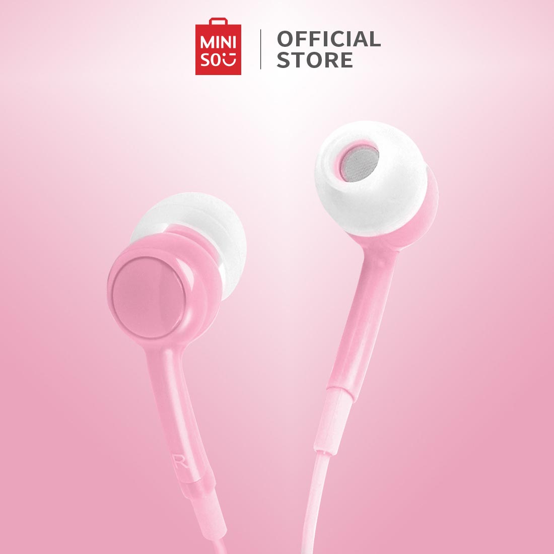 MINISO Fruit Series in-Ear Wired Headphones with Microphone, Comfortable Earbuds Earphones for Mobile Smartphones Apple Xiaomi Realme Oppo Samsung
