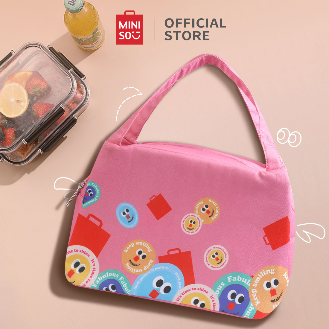 MINISO Fruity Fairy Lunch Bag(Pink)