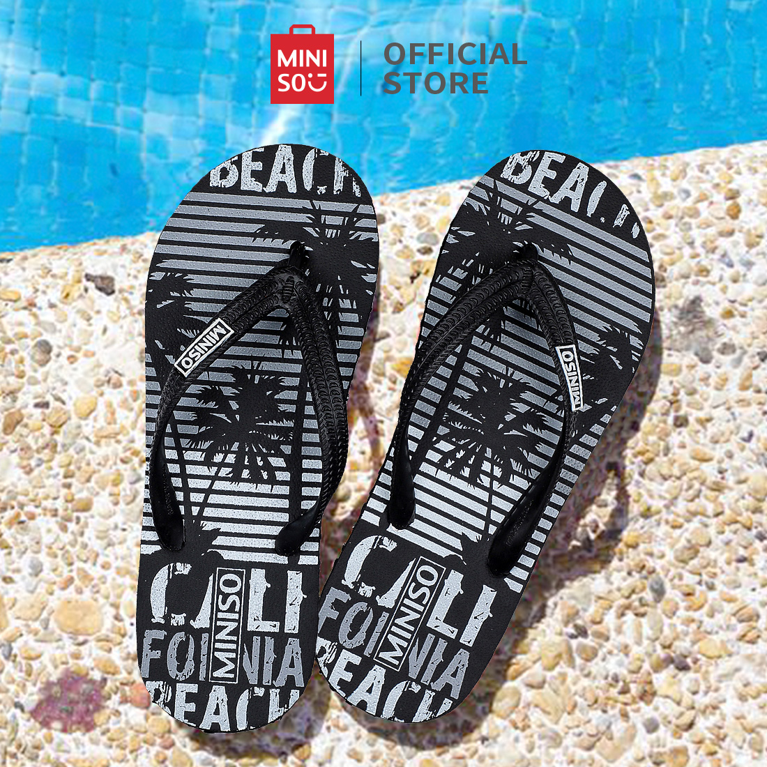 MINISO Mens Stylish Flip-Flops Thong 