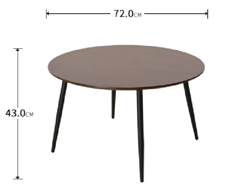 Famini Solid Wood Small Round Table, Small Round Lounge Table