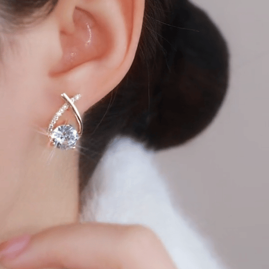 Last Day 50% OFF - Diamond Round Stud Earrings (Buy 2 Get Free Shipping)