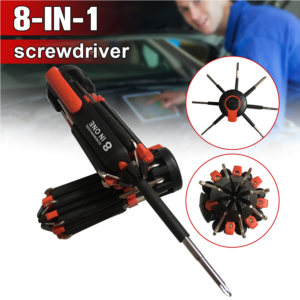 8 In 1 Multifunctional Screwdriver - BUY 2 FREE SHIPPING