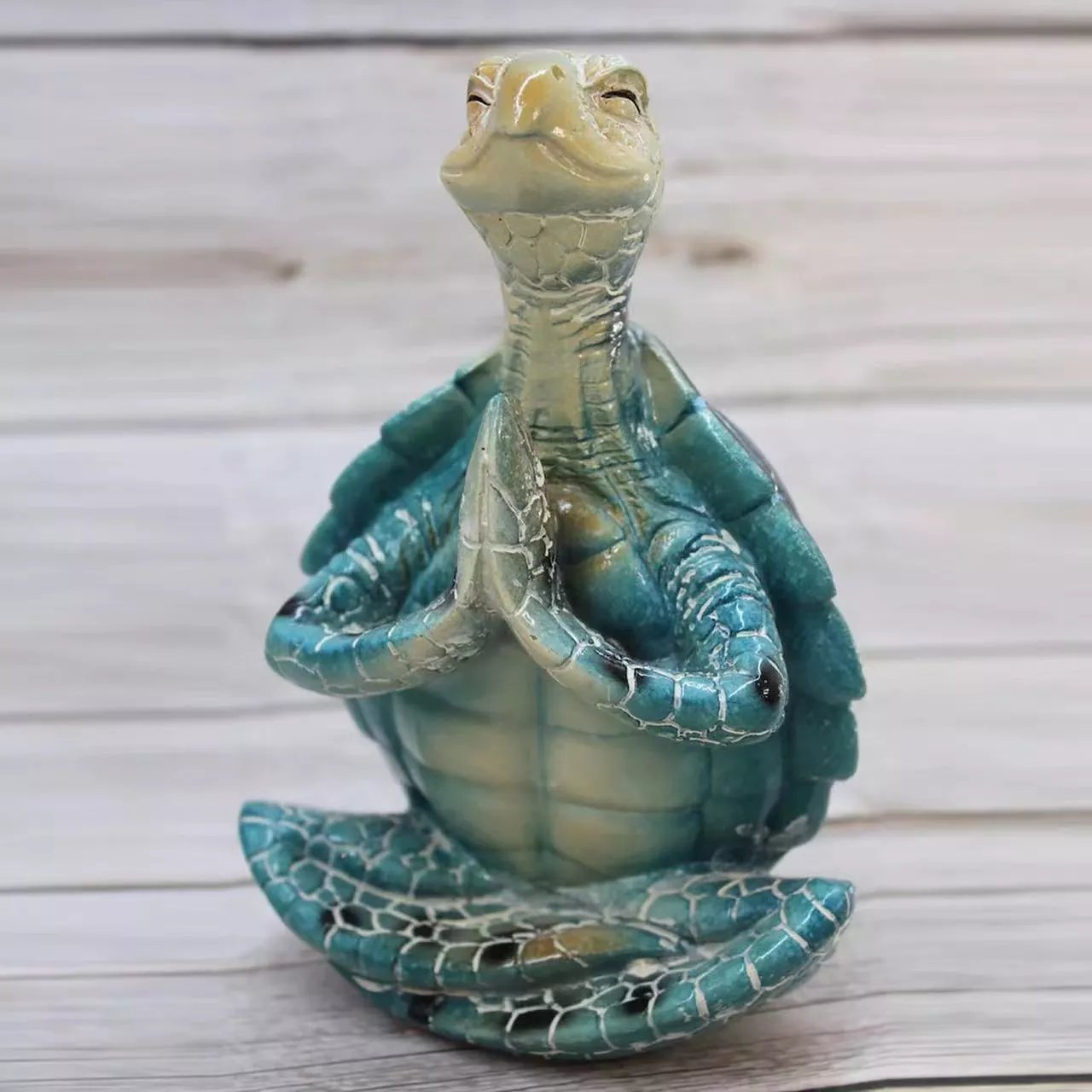Sea Turtle Yoga Statue Sea Turtle Meditation Home Decor - BUY 2 FREE SHIPPING