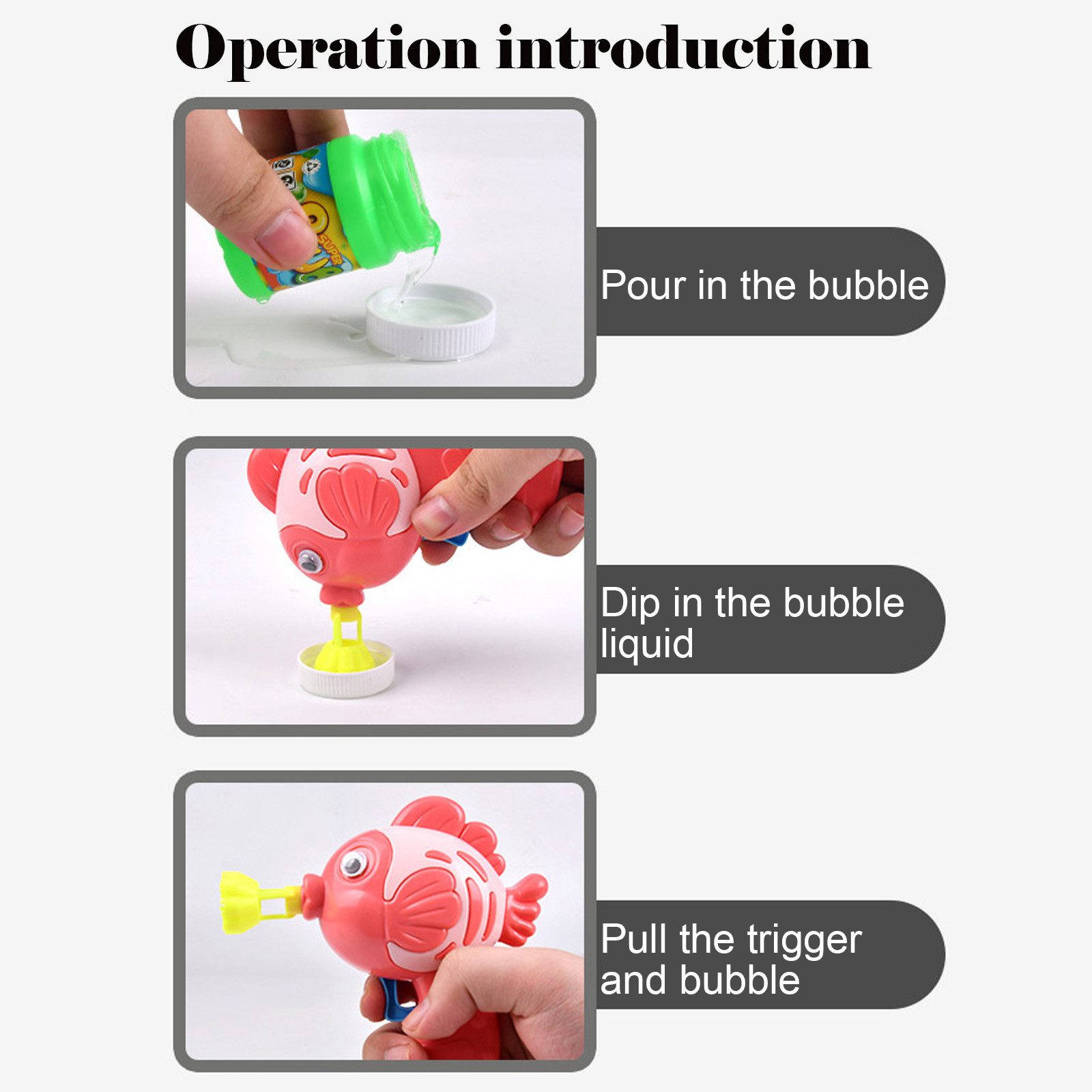 Cute Fish Bubble Gun Toys - BUY 3 FREE SHIPPING