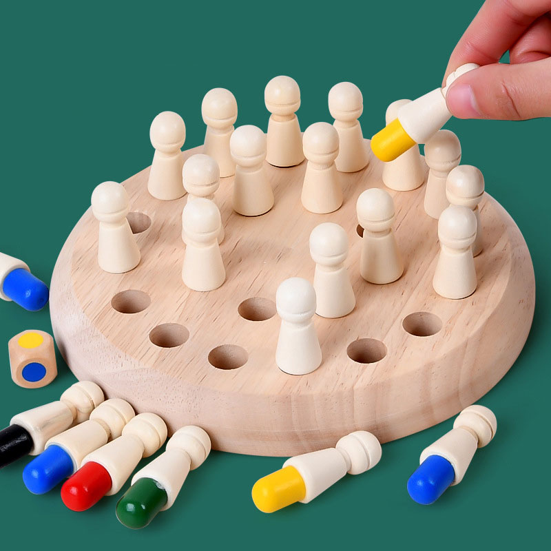 Wooden Memory Match Stick Chess Game - BUY 2 FREE SHIPPING