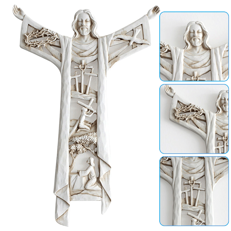 Risen Christ Wall Cross Jesus Figures - BUY 2 FREE SHIPPING