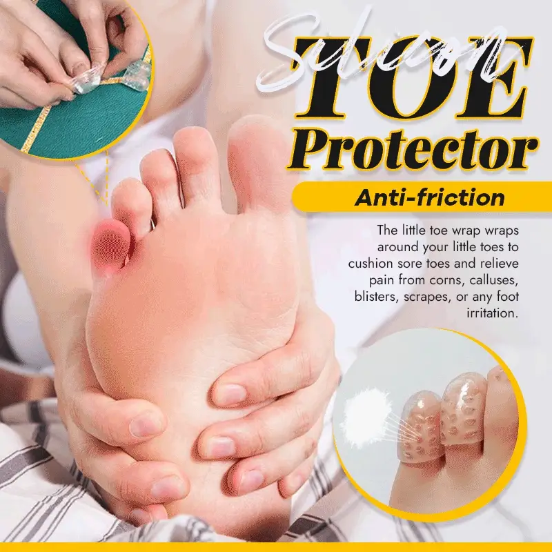 Silicone anti-friction toe protector
