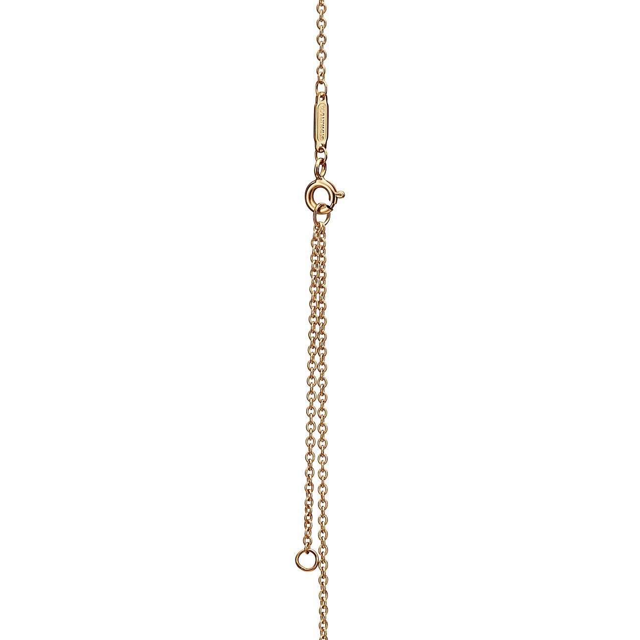 Tiffany Knot Pendant in Yellow Gold with Diamonds - Alternate shot 1 - Alternate shot 2