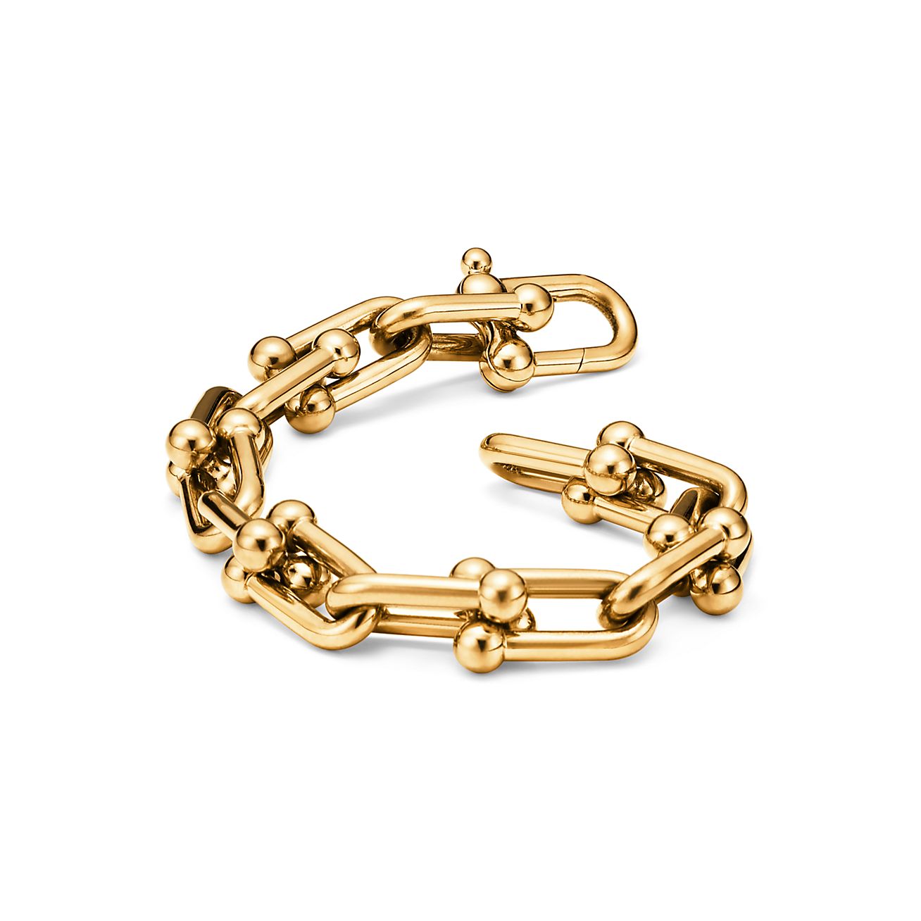 Tiffany HardWear link bracelet in 18k gold, medium. - Alternate shot 1