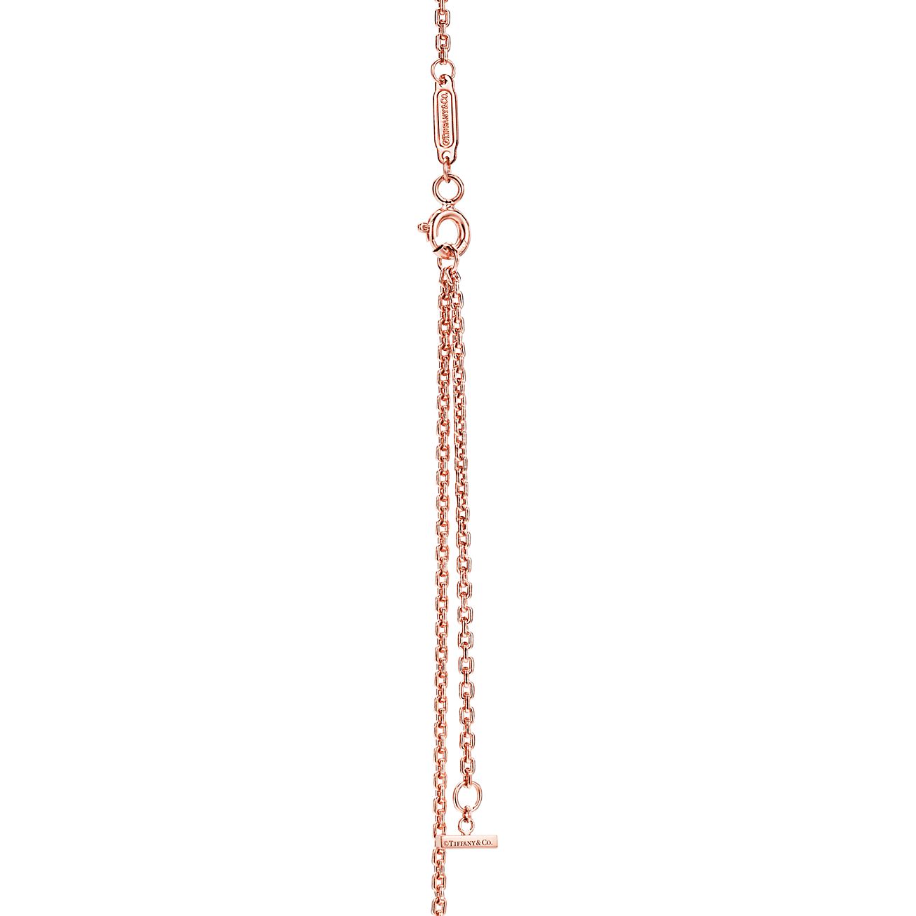 Tiffany T Smile Pendant in Rose Gold, Small - Alternate shot 1 - Alternate shot 2