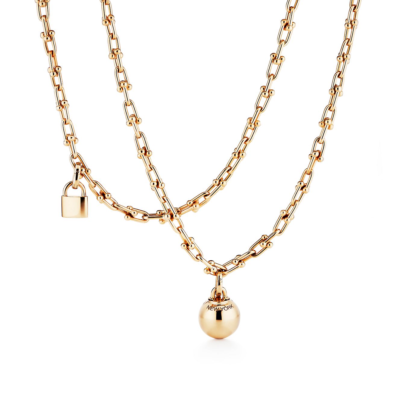 Tiffany HardWear wrap necklace in 18k gold. - Alternate shot 1 - Alternate shot 2