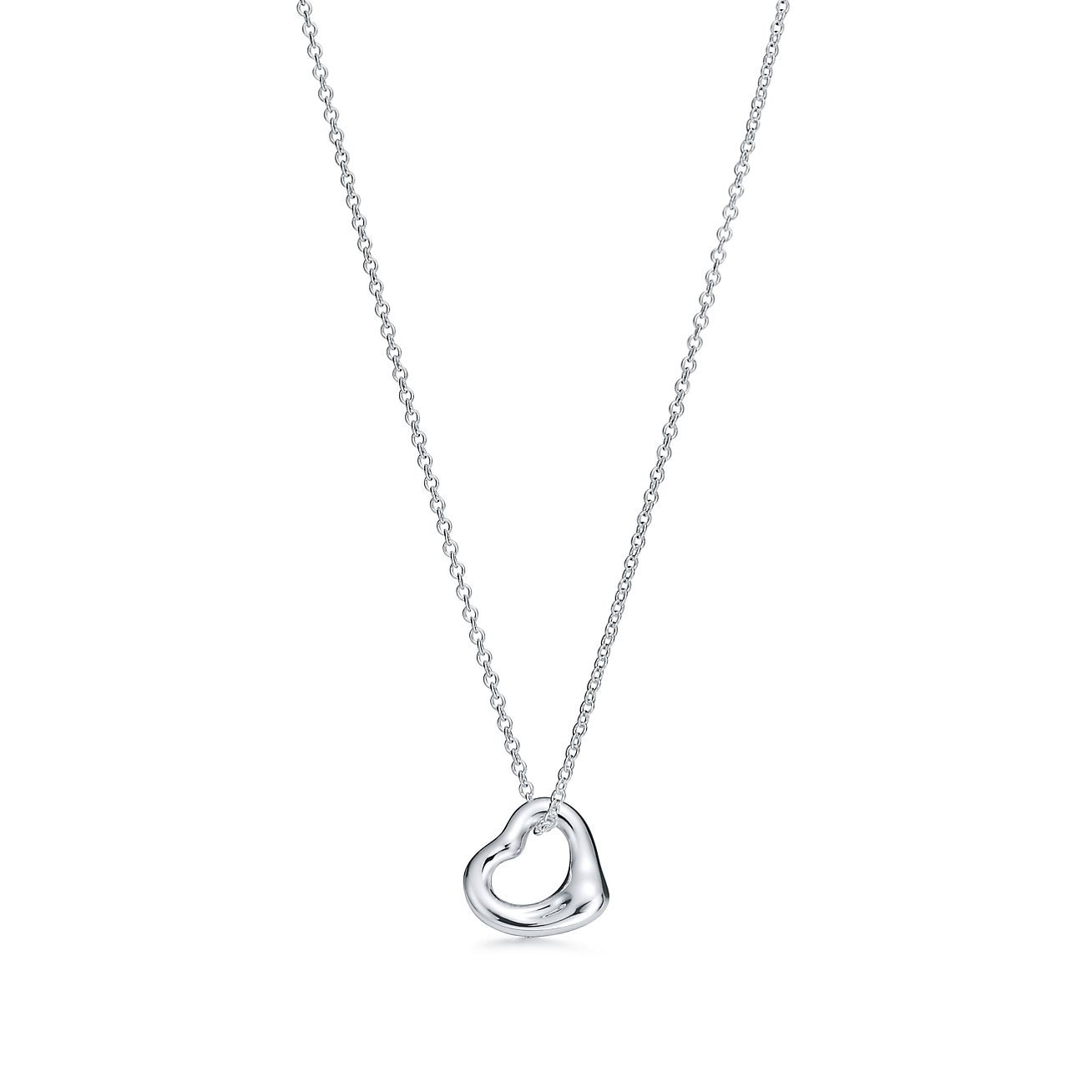 Elsa Peretti® Open Heart Pendant in Silver, 11 mm