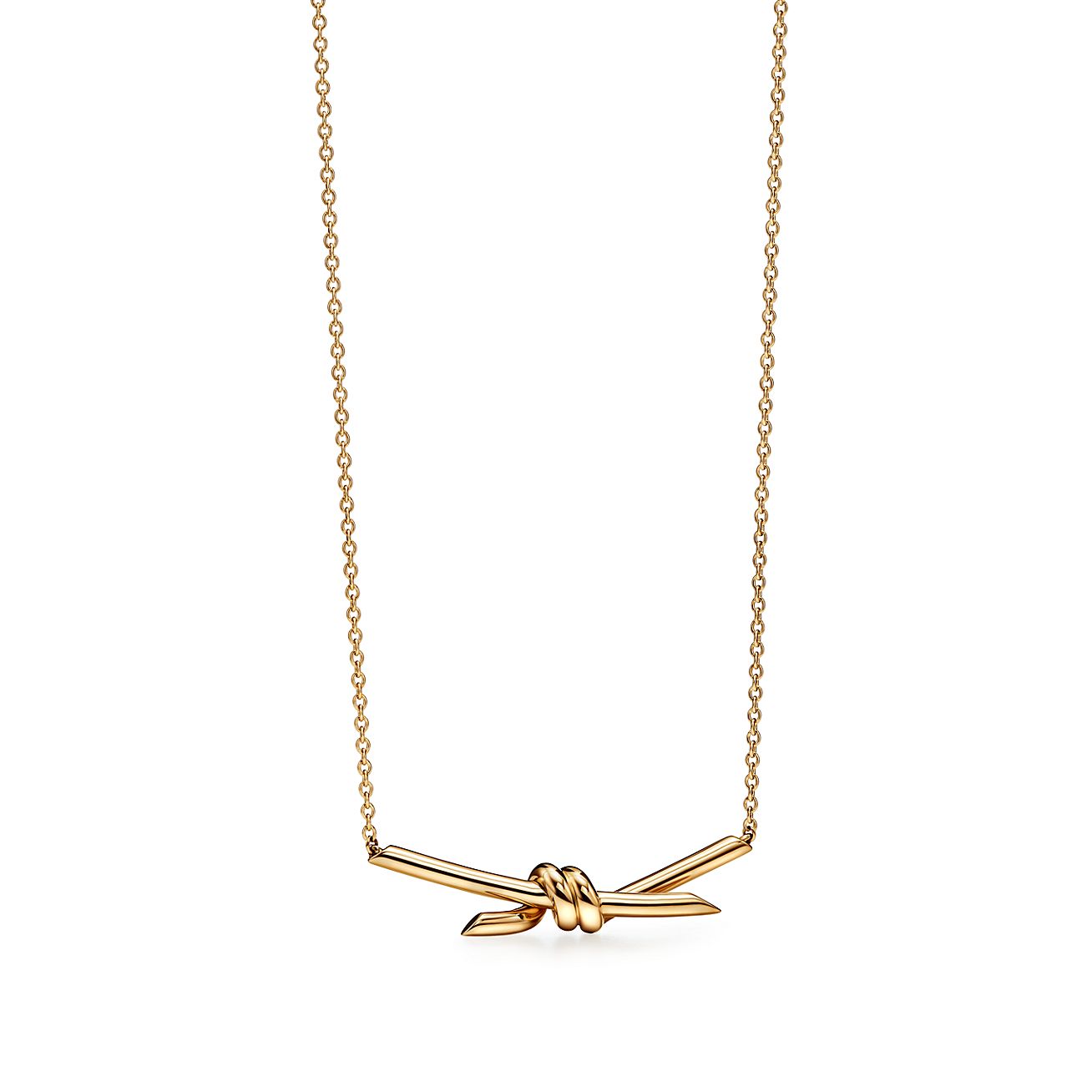 Tiffany Knot Pendant in Yellow Gold