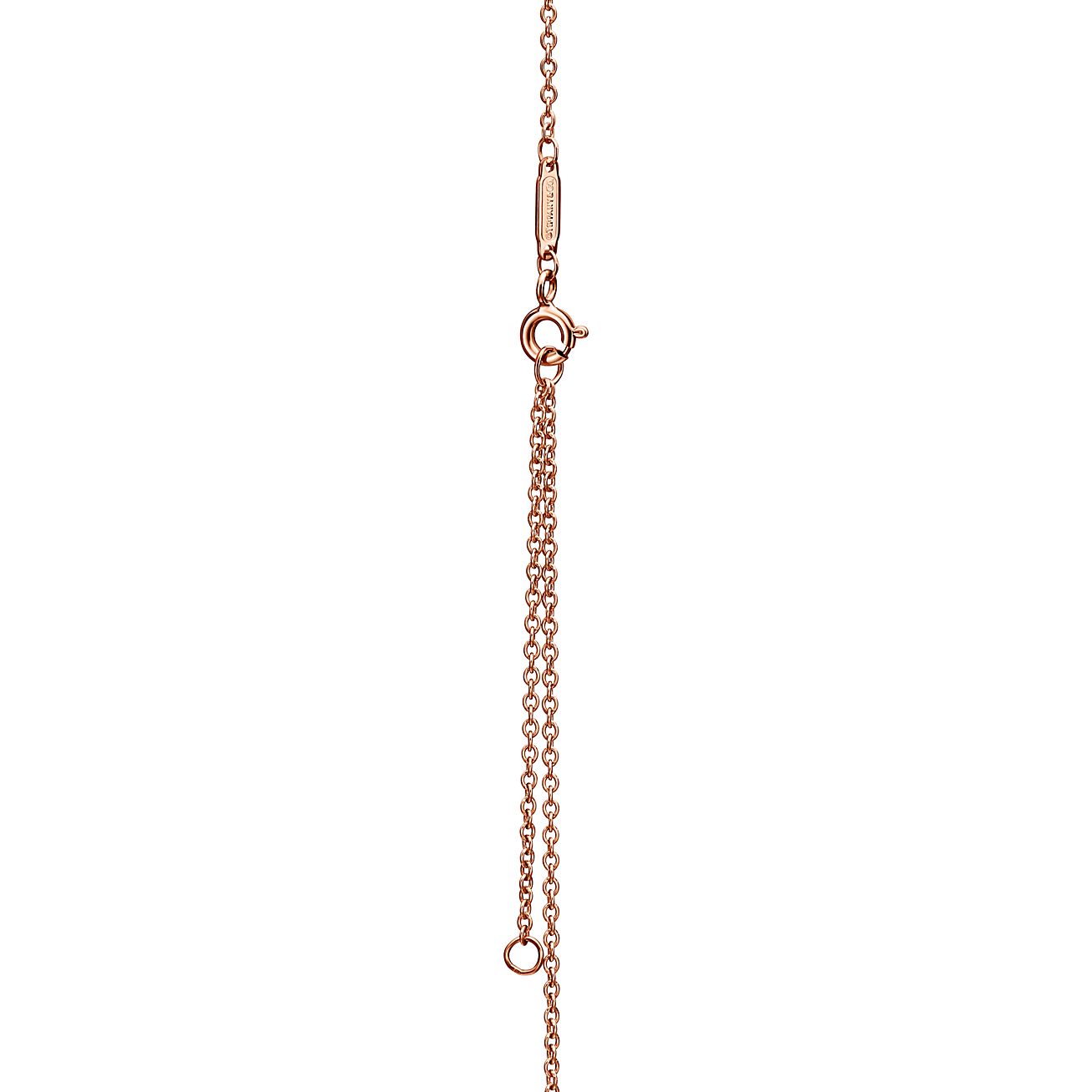 Tiffany Knot Pendant in Rose Gold with Diamonds - Alternate shot 1 - Alternate shot 2