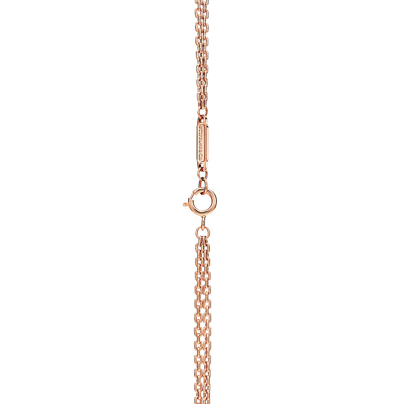 Tiffany HardWear double link pendant in 18k rose gold. - Alternate shot 1 - Alternate shot 2