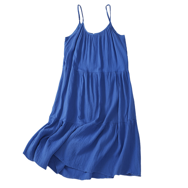 克萊因藍仙氣質顯白連衣裙