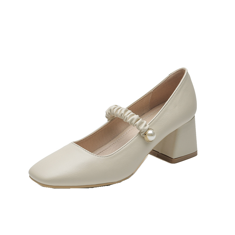 方頭包頭法式複古瑪麗珍女鞋