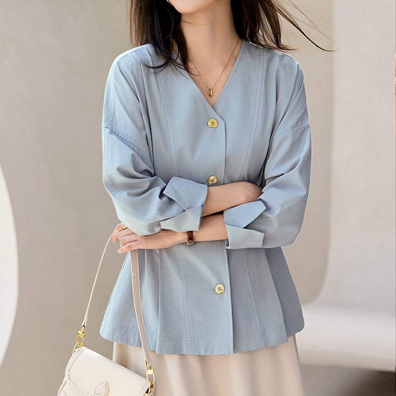 收腰優雅顯瘦減齡襯衣