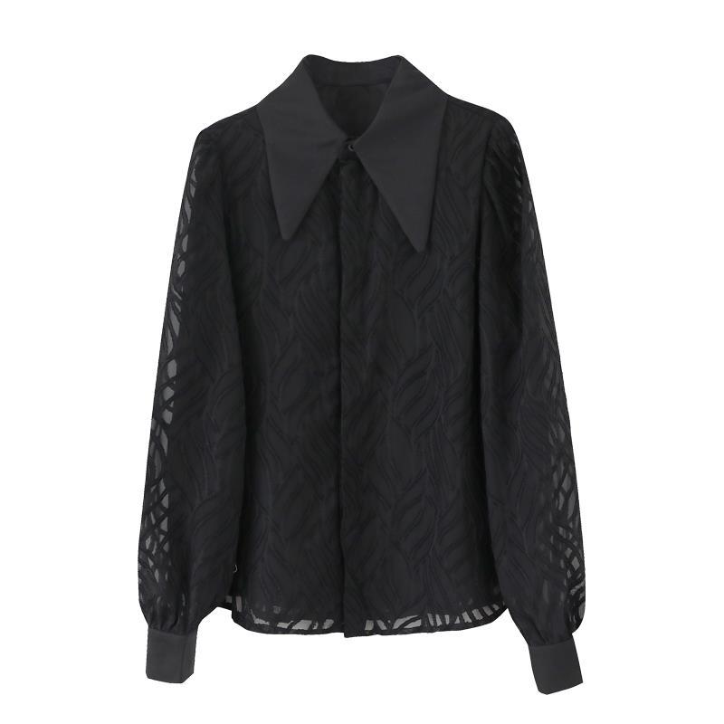 氣質優雅小眾紋理襯衫