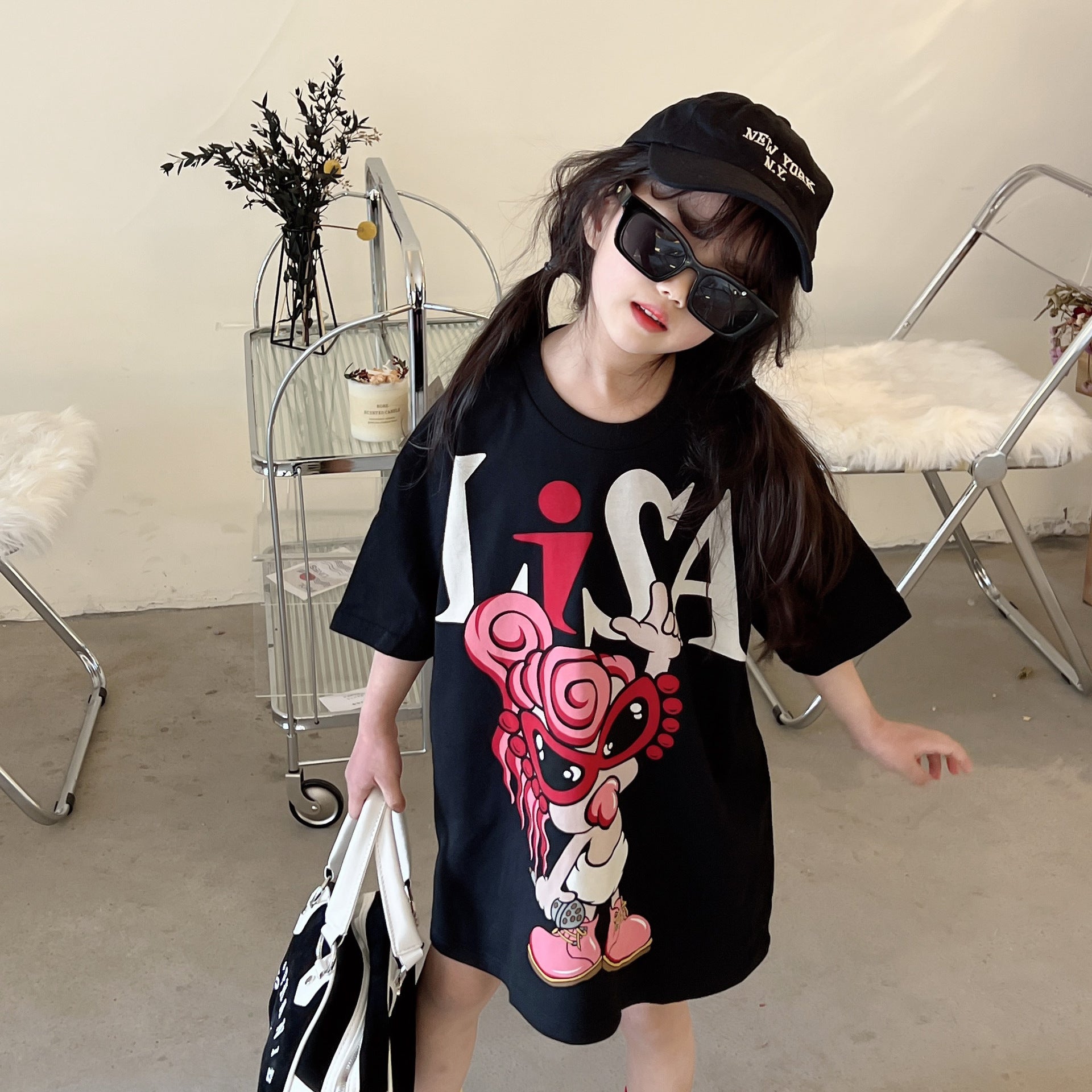 Hysteriamini ビッグＴシャツ 2色展開(90cm-140cm/M) 050406