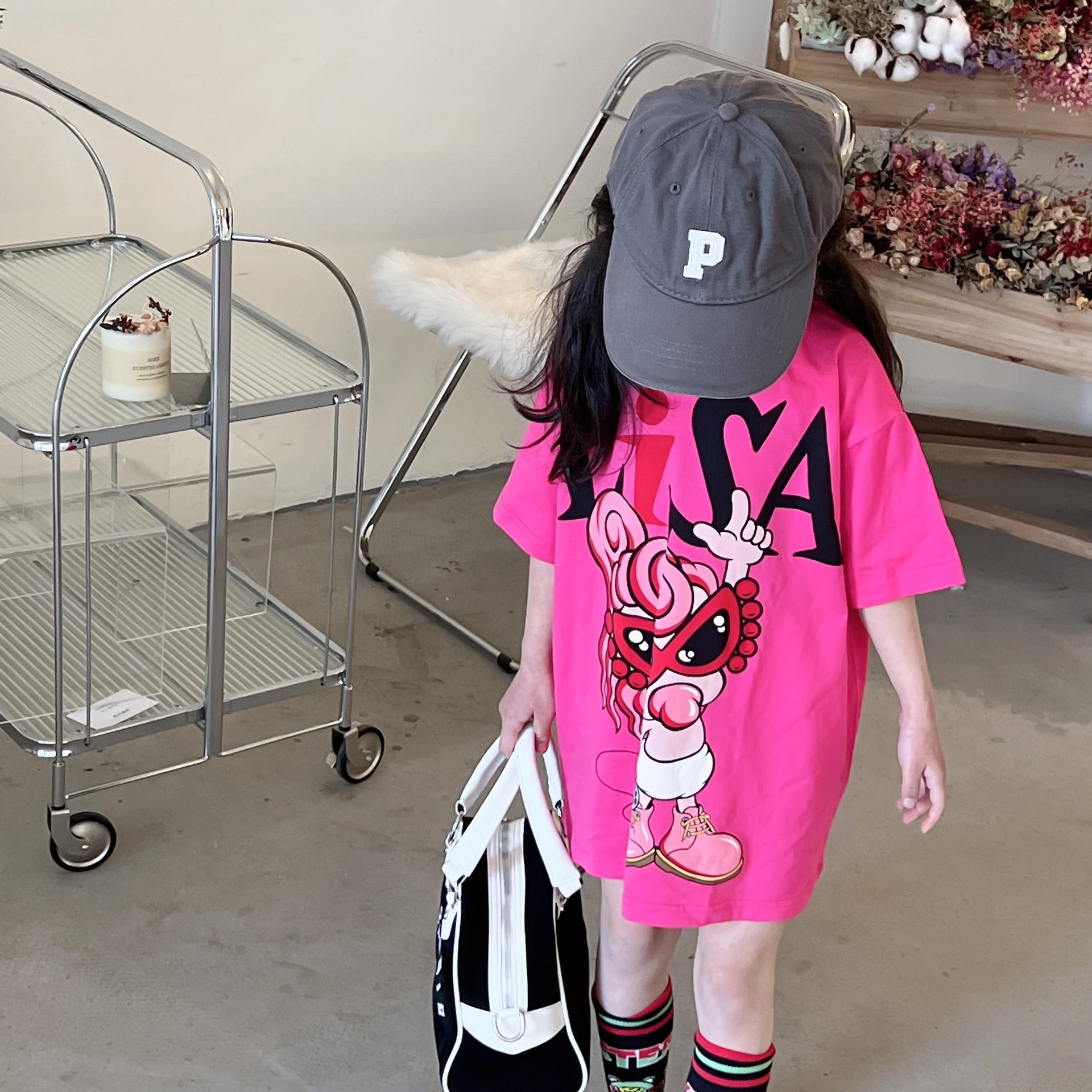 Hysteriamini ビッグTシャツ 2色展開(90cm-140cm/M) 050406