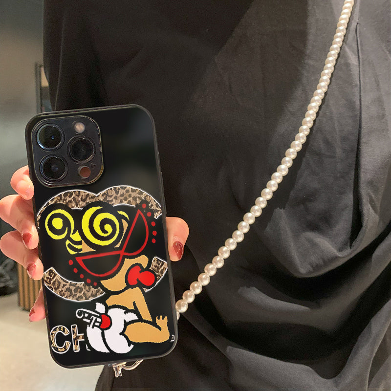 Hysteriamini パールストラップ付きiPhoneケース 807-1-12